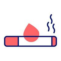 An amazing icon of cigarette, vector of smoking substance