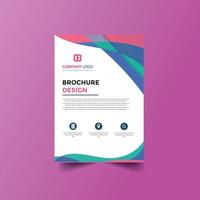 Flyer Design Template Business annual report vector