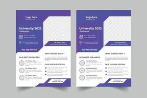 Corporate Flyer Template Design vector