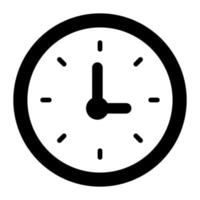 Beautiful vector design of wall clock, easy to use