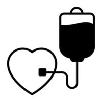 Blood drip vector, an infusion for blood drip icon vector