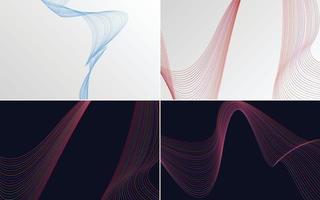 modern wave curve abstract presentation background Pack vector