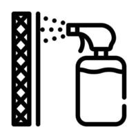 waterproof layer sprayer line icon vector illustration