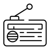 Radio icon for premium use, editable vector