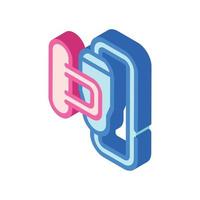 power unit isometric icon vector sign illustration