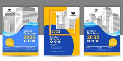 Creative business template, Corporate Flyer, brochure cover design layout, Business Presentation, Book Cover Design, Business Brochure, Annual Report, Magazine Poster, Portfolio, Modern Flyer. vector