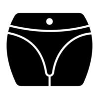 diseño de vector de muslo de mujer, icono de ropa interior