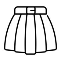 Vector design of skirt in modern style, ready to use