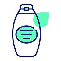 icono de vector de botella de champú bien diseñado en estilo moderno