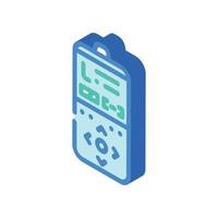 shutter release remote control isometric icon vector illustration