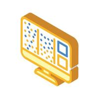 big data isometric icon vector illustration