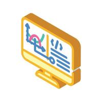 programming software data science isometric icon vector illustration