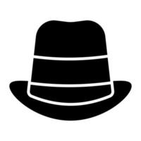 A fashionable hat icon design, editable vector