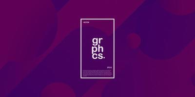 Dynamic dark purple geometric background. Trendy gradient shapes composition. Eps10 vector