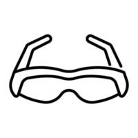 vector de moda de gafas de sol de estilo moderno, gafas protectoras