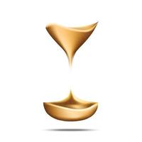 Hourglass Falling Sand Measuring Time Tool Vector