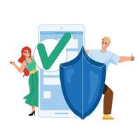 User Security Technology For Safe Info Vector