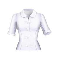 Blouse female top mock up vector