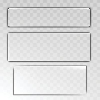 Shadow Effect Article Or Banner Border Set Vector