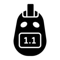 Medical equipment, glucometer vector icon in trendy style