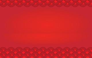 Chinese auspicious frame background with space for design Pro Vector. background red circle vector