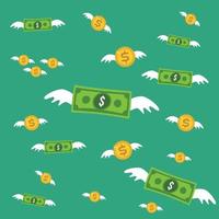 money vector, illustration, dollar vector