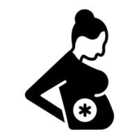 Gynecology icon in modern style , editable vector