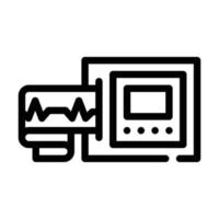 removing cardiogram line icon vector illustration sign