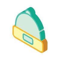 hat cap isometric icon vector color illustration