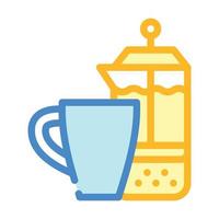 tea cup color icon vector color illustration