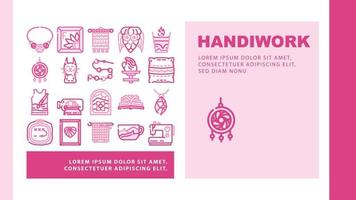 Handiwork Craft Hobby Occupation Landing Header Vector