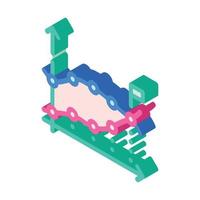 statistical data analysis isometric icon vector illustration