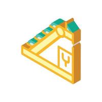 sorting line isometric icon vector symbol illustration