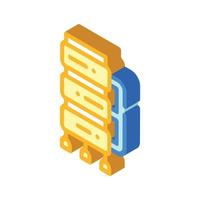 brazier equipment isometric icon vector symbol illustration