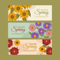 Beautiful Floral Fall Banner vector