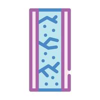 waterproof wall layers color icon vector illustration