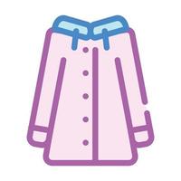 coat clothes waterproof color icon vector illustration