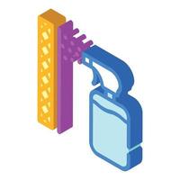 waterproof layer sprayer isometric icon vector illustration