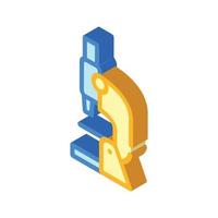 microscope equipment isometric icon vector isolated illustration