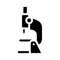 microscope equipment glyph icon vector isolated illustration