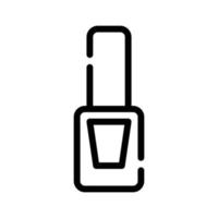 icono de línea de esmalte de uñas ilustración vectorial aislado vector