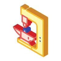 automatic forge isometric icon vector isolated illustration