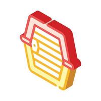 dog carriage cage isometric icon vector illustration