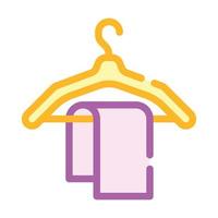 towel on hanger color icon vector illustration