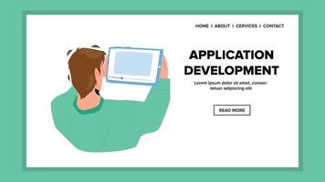 Application Development Programmer Work Vector