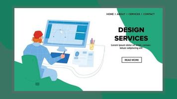 Design Services Of Creative Artist Studio Vector