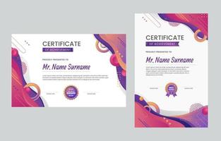 Gradient Modern Certificate Concept vector