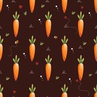 Fanny Carrot Pattern Seamless Vector Illustration. texture, background.