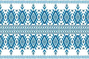 Carpet ethnic ikat pattern art. Geometric ethnic ikat seamless pattern in tribal. vector