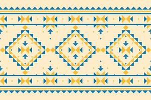 Abstract ethnic native art. Geometric ethnic seamless pattern in tribal. Fabric Indian style. vector